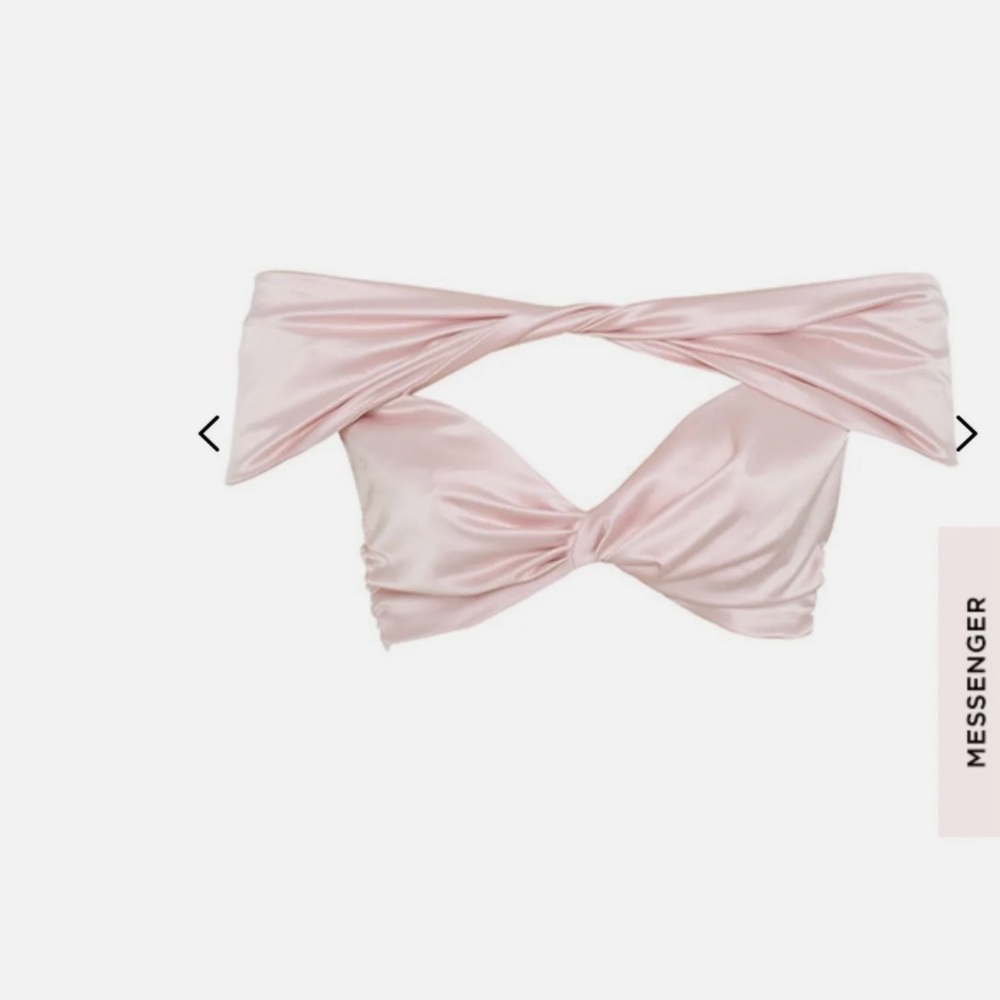 House of CB Satin crop top 
Size large 
New with tags